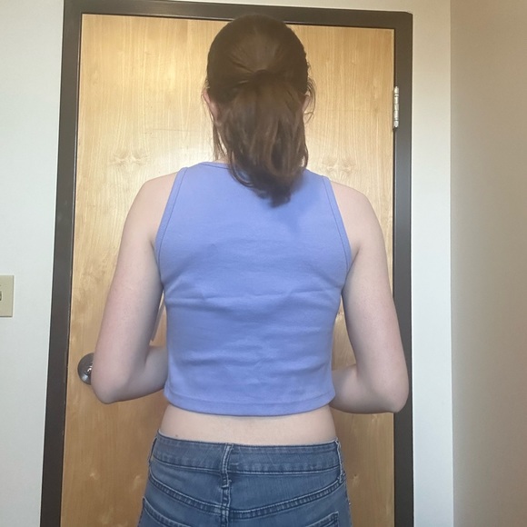 Zumiez Cut Out Periwinkle Tank Top - Picture 8 of 9